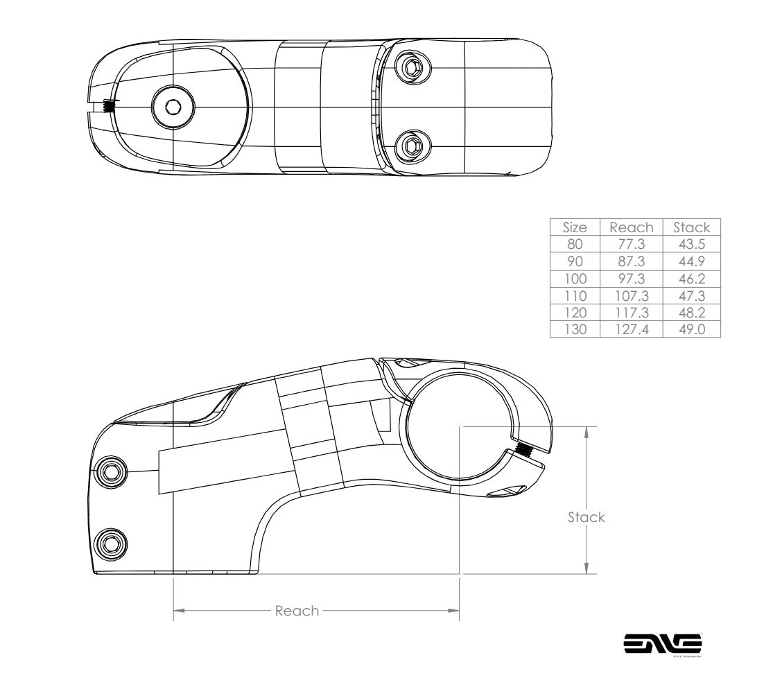 ENVE Passage Interne High Rise Stem