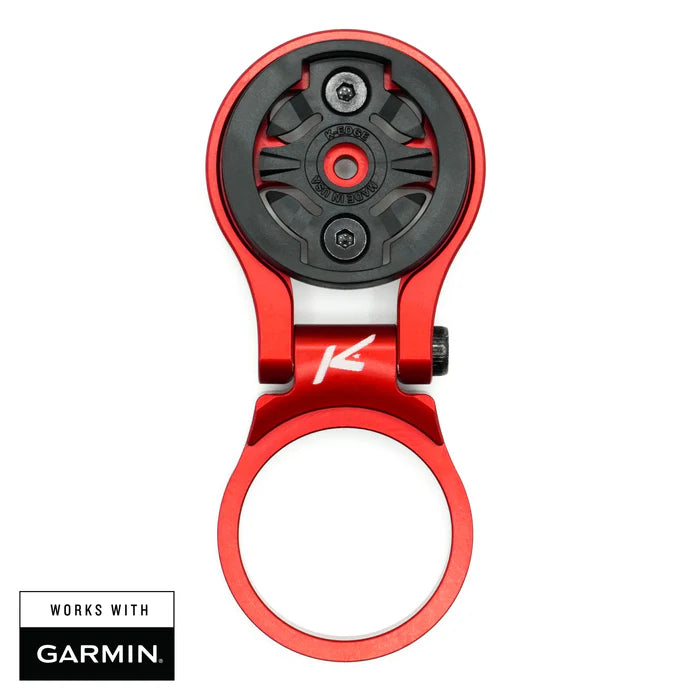 Styrstamshållare för GPS Garmin K-EDGE MTB Justerbar Röd