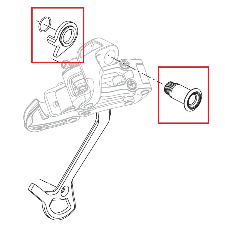 Kit Βιδών Στερέωσης Αλλαγέα SRAM X7/X9/DUAL DRIVE 3x9V 2004-2006