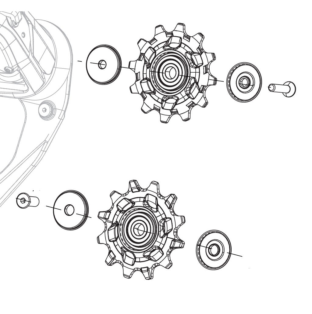 SRAM RED AXS X-Sync 12-Speed Ceramic Derailleur Pulleys