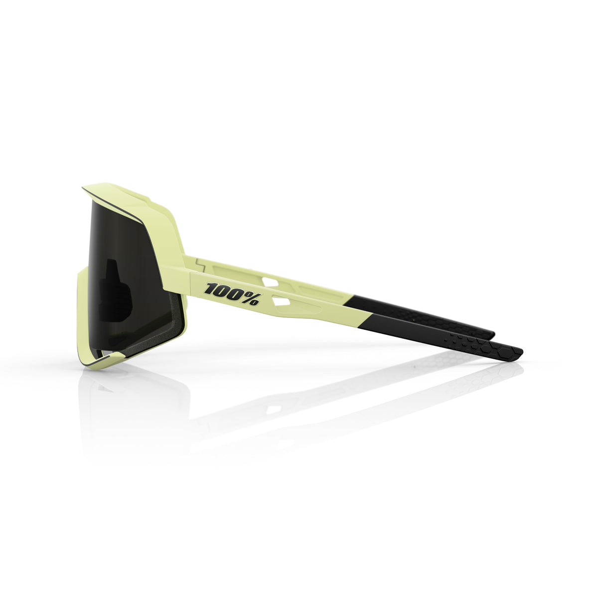 Aurinkolasit 100% GLENDALE Soft Tact Glow Keltainen Smoke Lens