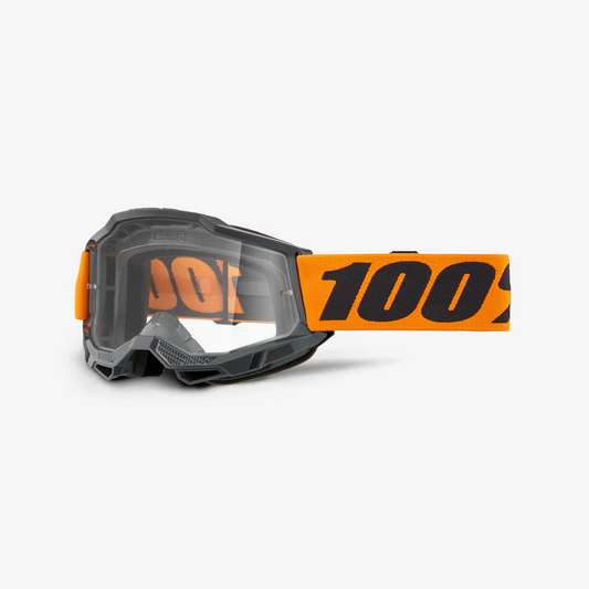 Masker 100% ACCURI 2 Grijs/Oranje Scherm Clear