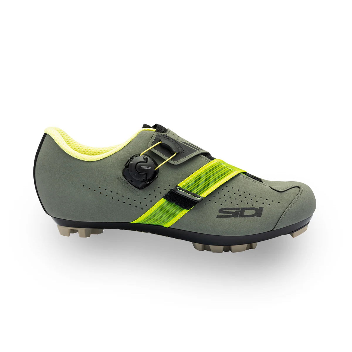 MTB-skor SIDI AERTIS Military Green/Gul