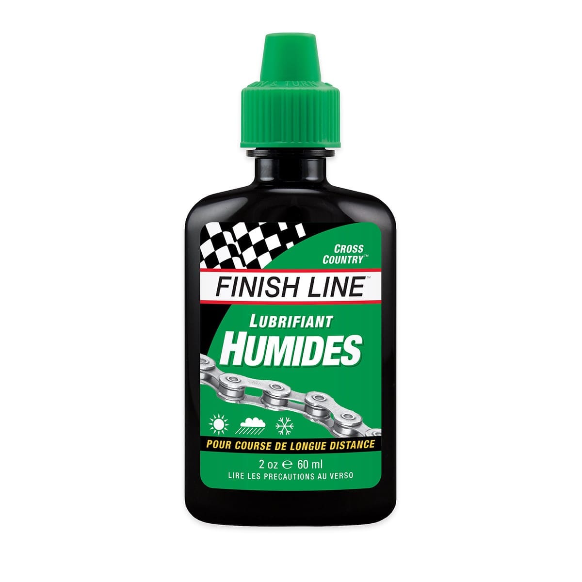 FINISH LINE WET LUBE Chain Lubricant in Drip Bottle - Extreme Conditions (60 ml)