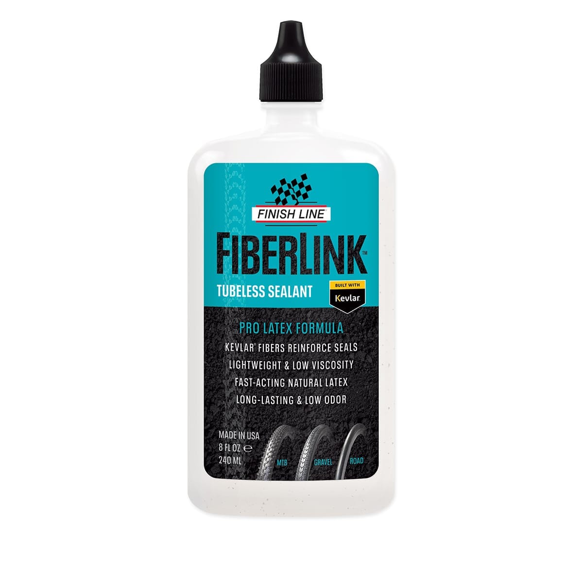 Tubeless Preventieve Vloeistof FINISH LINE FIBERLINK PRO LATEX (240 ml)