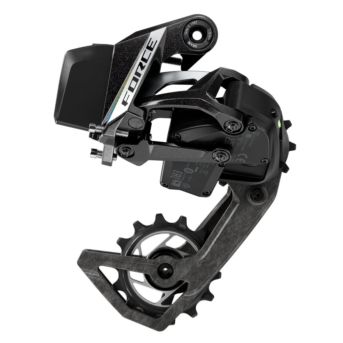Bageste Gearskifter SRAM FORCE AXS E1 2x12V Max 36 Tænder (Uden Batteri)
