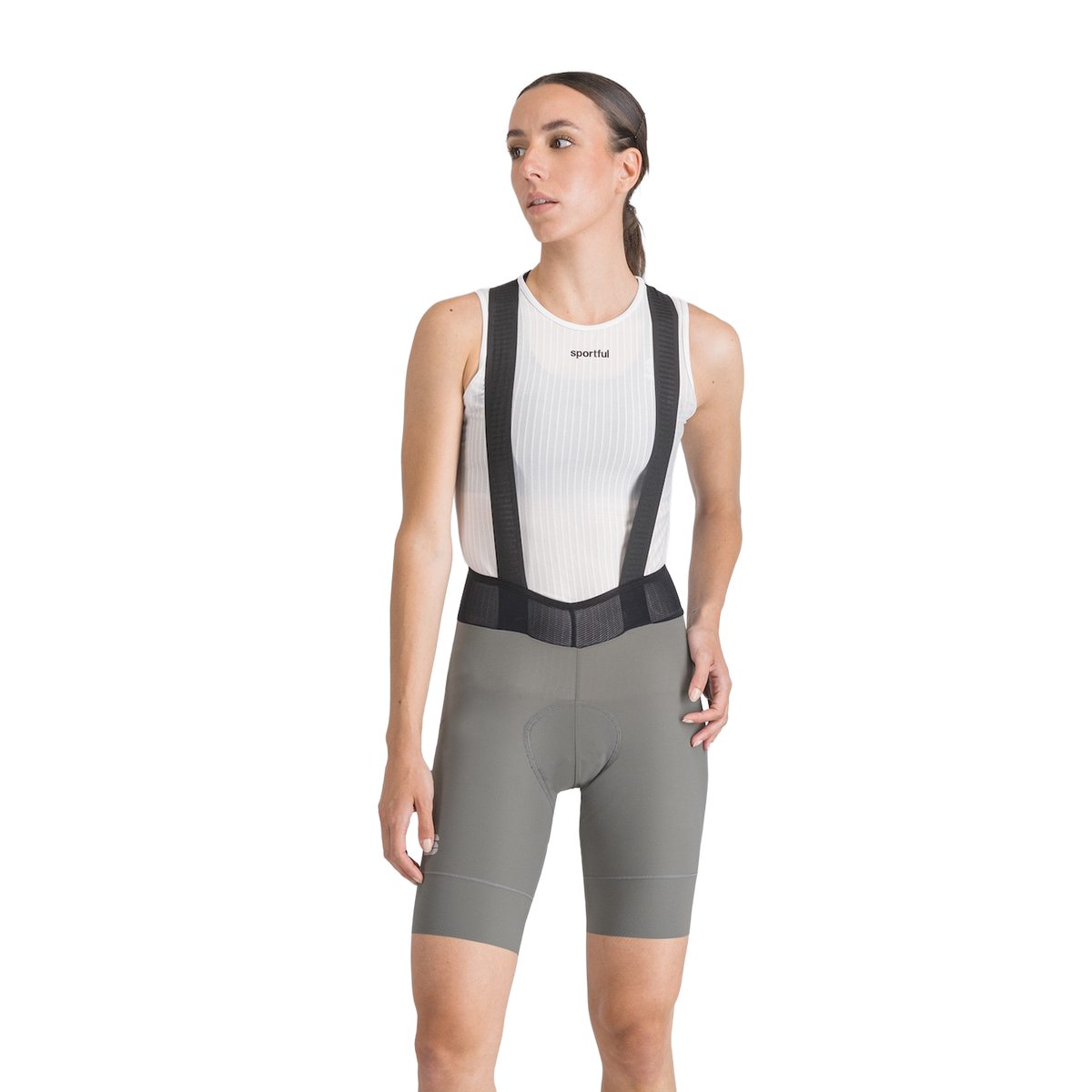 Korte Bretelsbroek SPORTFUL SRK Dames Grijs