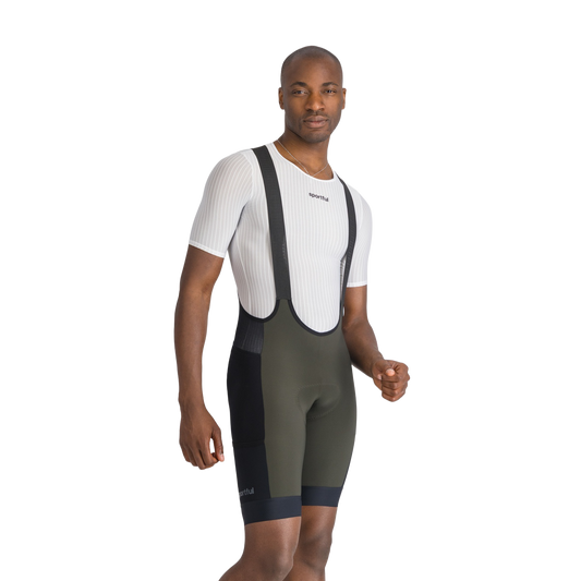 Krátké kraťasy s laclem SPORTFUL SUPERGIARA 2 Khaki/černá