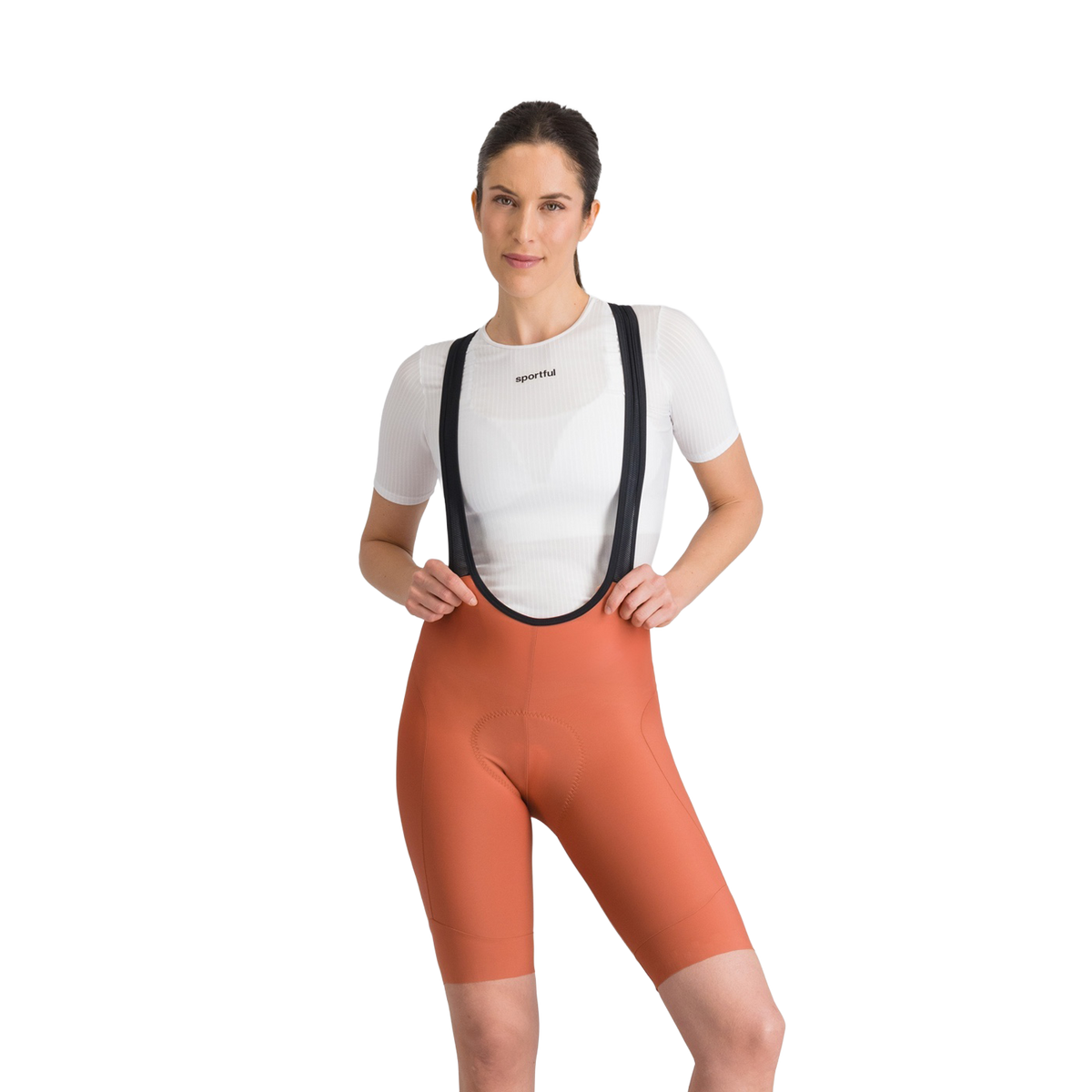 SPORTFUL PULSE Women's Short Bib Shorts Orange