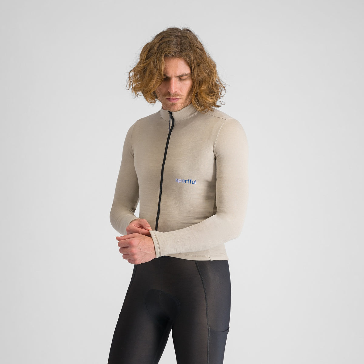 Sportful Supergiara Wool långärmad cykeltröja, beige