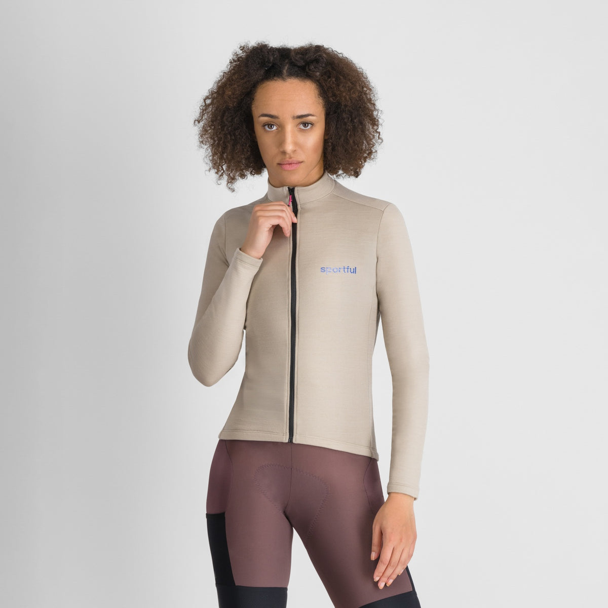 SPORTFUL SUPERGIARA WOOL Women's Long-Sleeved Jersey Beige