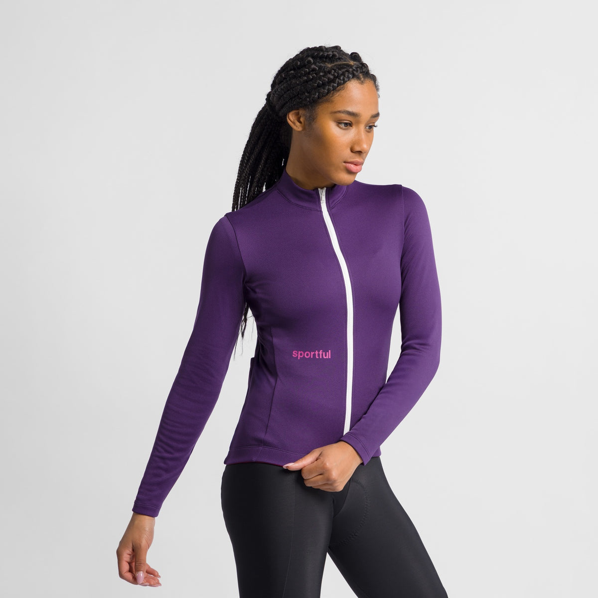 Sportful Classic Women’s Long Sleeve Jersey Purple