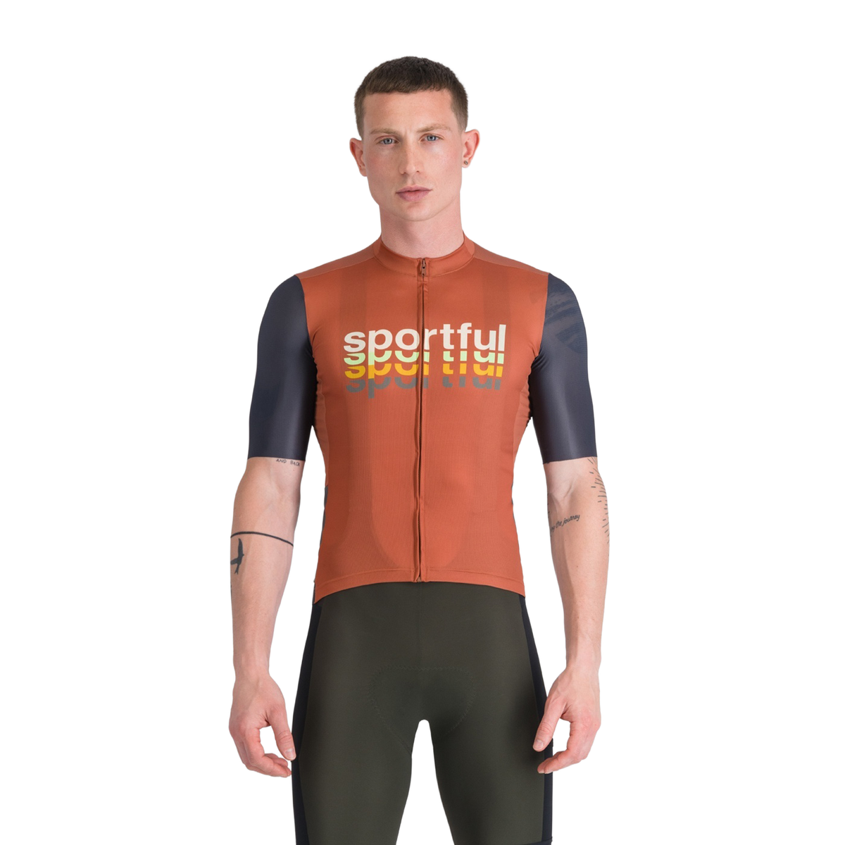 Cykeltröja SPORTFUL SUPERGIARA 2 LOGO Kortärmad Orange