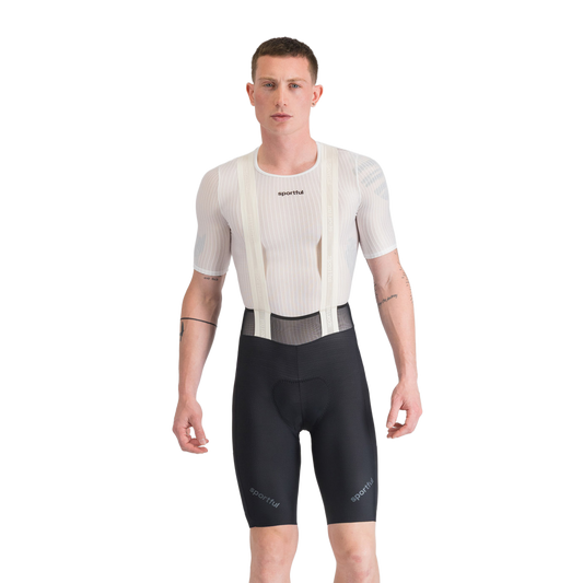 SPORTFUL HYPEREPIC -lyhyet pyöräilyshort olkaimilla Musta