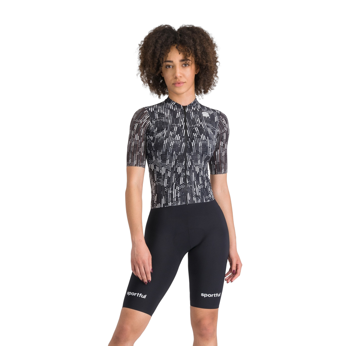 SPORTFUL G-SUIT Short Sleeve Women's Suit Black/White