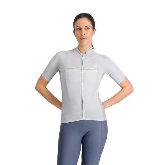 Wielrenshirt SPORTFUL STARLIGHT 2 Korte Mouwen Dames Grijs