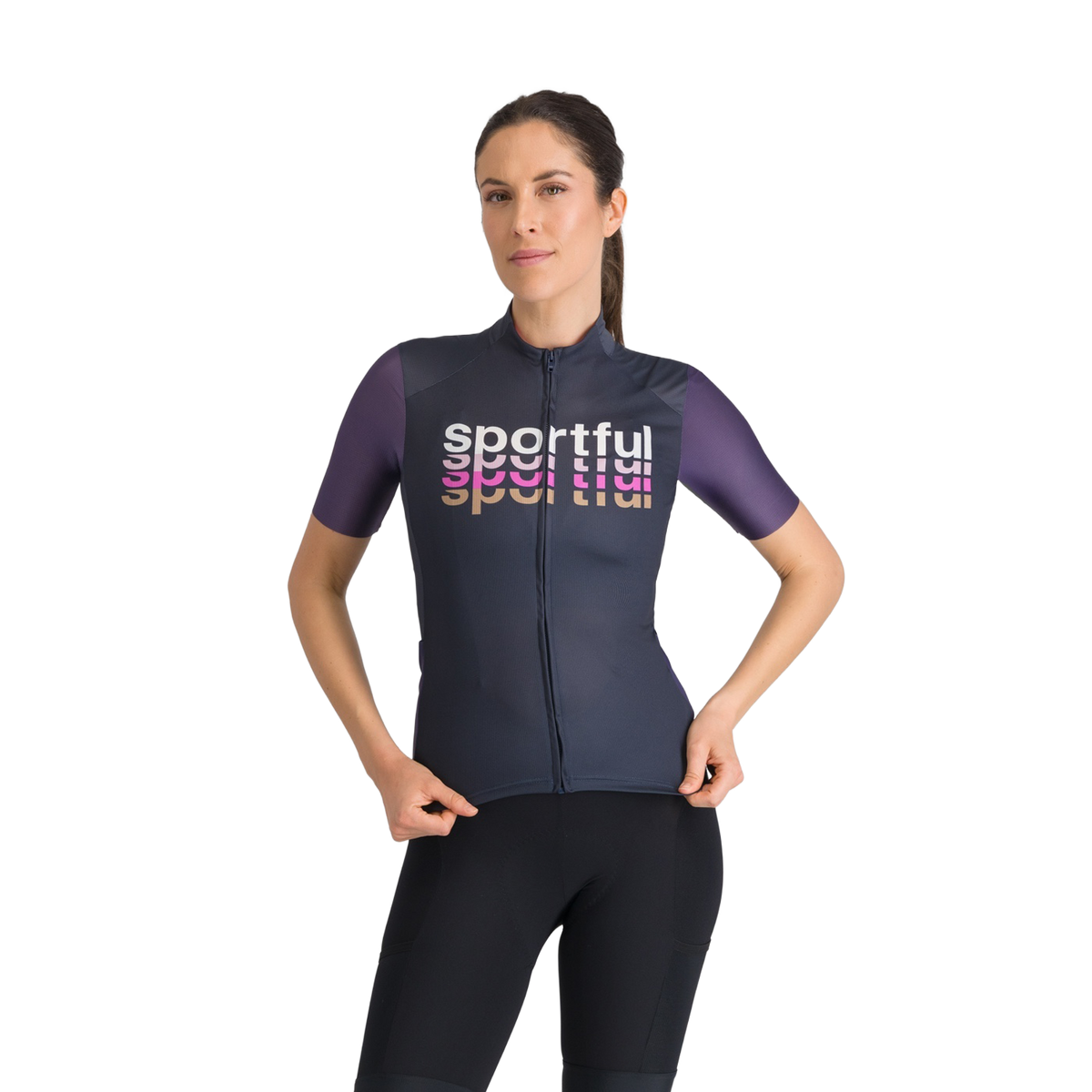 SPORTFUL SUPERGIARA 2 LOGO Short Sleeve Jersey Women's Navy