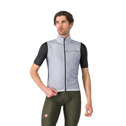 CASTELLI SQUADRA STRETCH Grey Sleeveless Jacket
