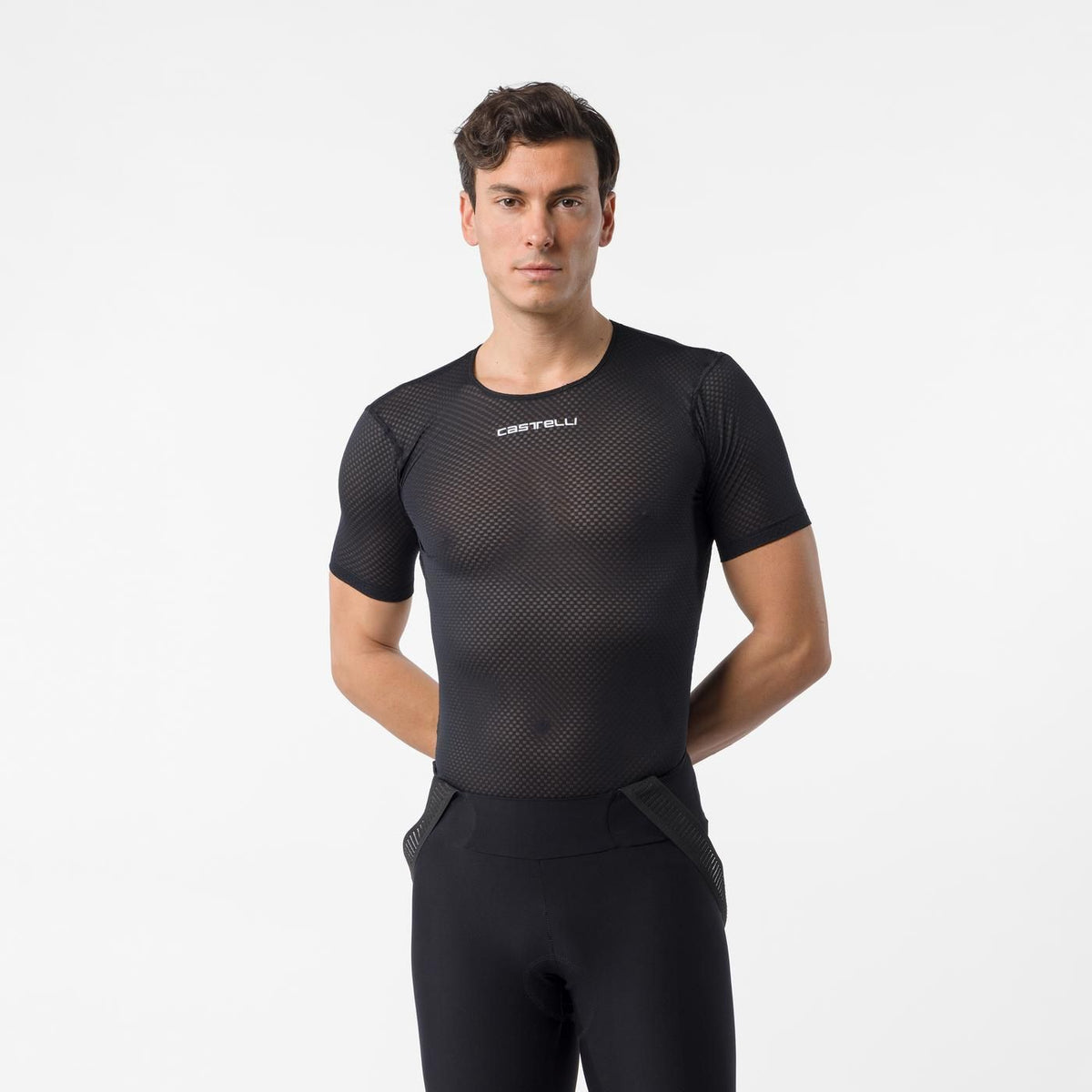 Undertrøje CASTELLI PRO MESH 2.0 Korte Ærmer Sort