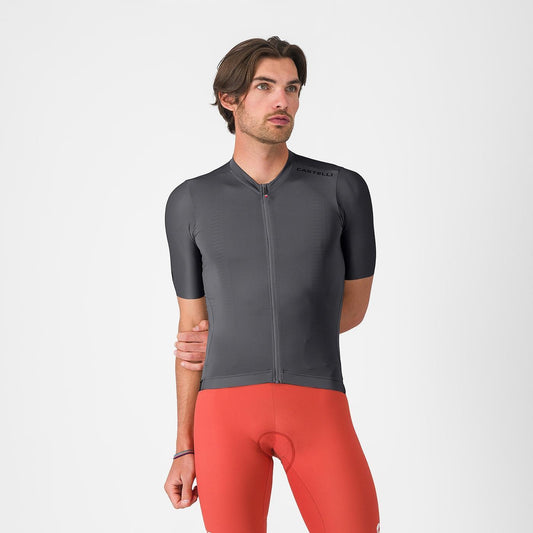 Wielershirt CASTELLI ESPRESSO 2 Korte Mouwen Grijs