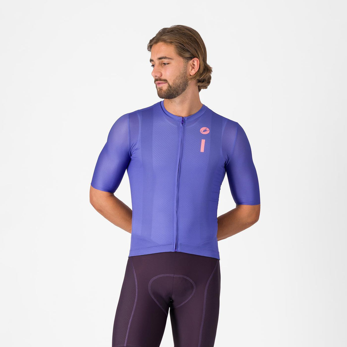 CASTELLI DRITTONE LOGO Kortærmet Trøje Violet