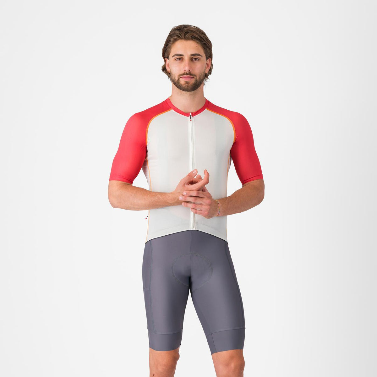 CASTELLI UNLIMITED 2 CARGO Pyöräilyshortsit Henkselein Harmaa