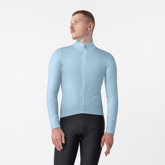 Koszulka CASTELLI COMPETIZIONE THERMAL Długi Rękaw Błękitna