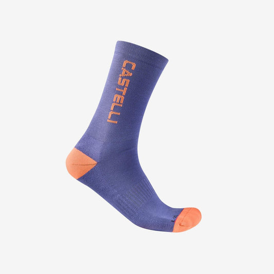 Sokker CASTELLI SEETSPOT 20 THERMAL Violet/Orange