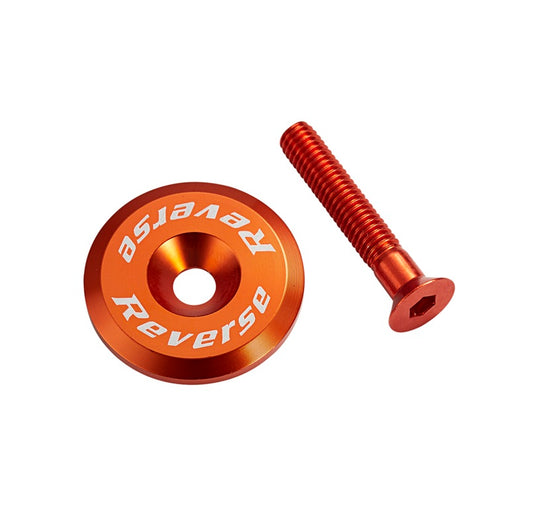 Zaślepka REVERSE COMPONENTS 1"1/8 Pomarańczowa