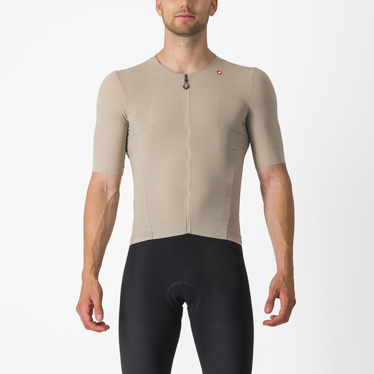 Wielershirt CASTELLI PREMIO Korte Mouwen Beige
