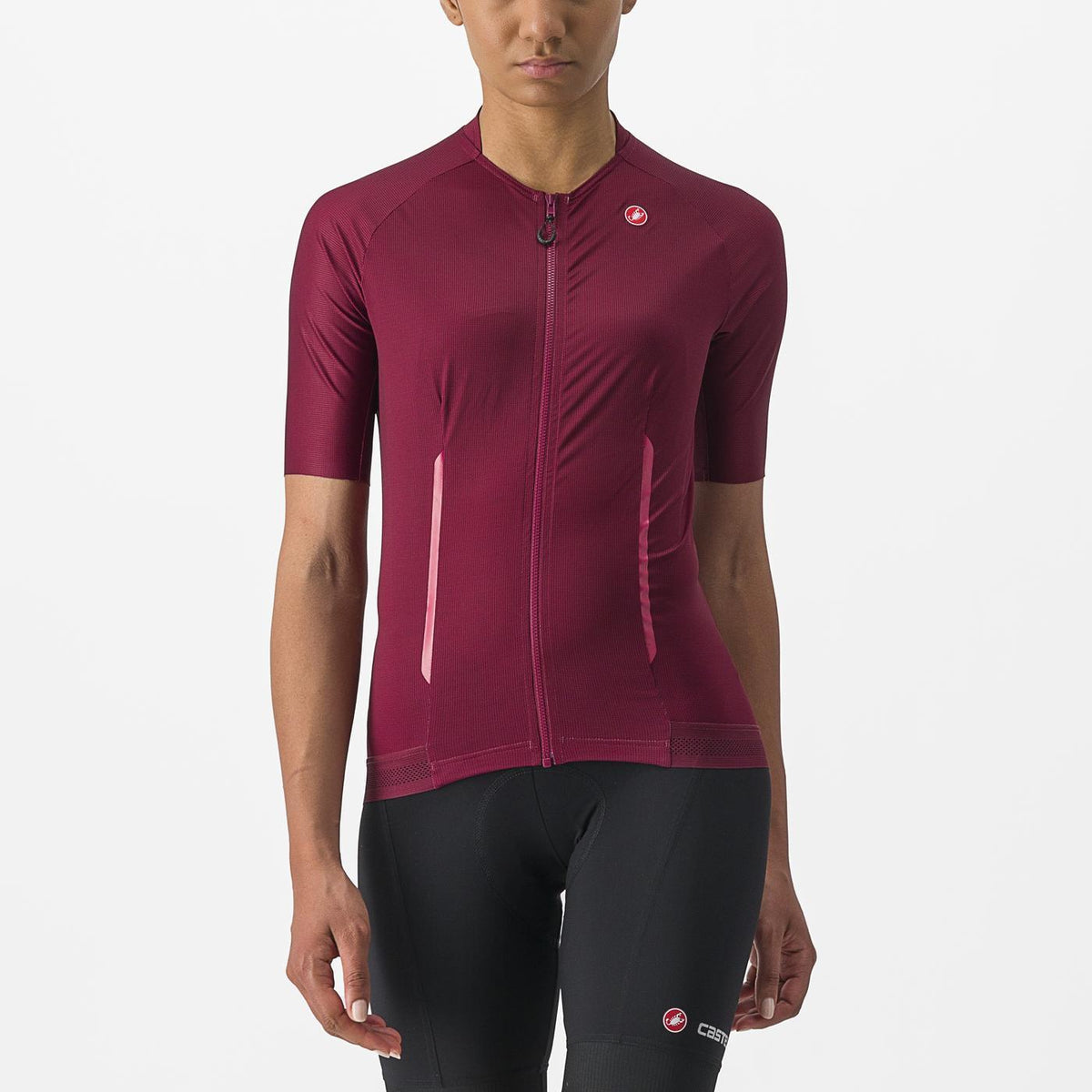 Tröja CASTELLI ENDURANCE W Dam Kortärmad Bordeaux