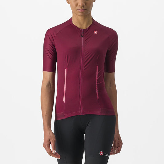 Wielrenshirt CASTELLI ENDURANCE W Dames Korte Mouwen Bordeaux