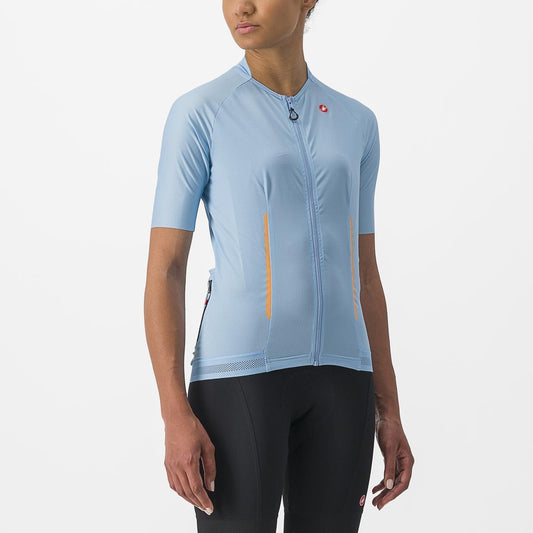 Maillot CASTELLI ENDURANCE W Dames Korte Mouwen Blauw