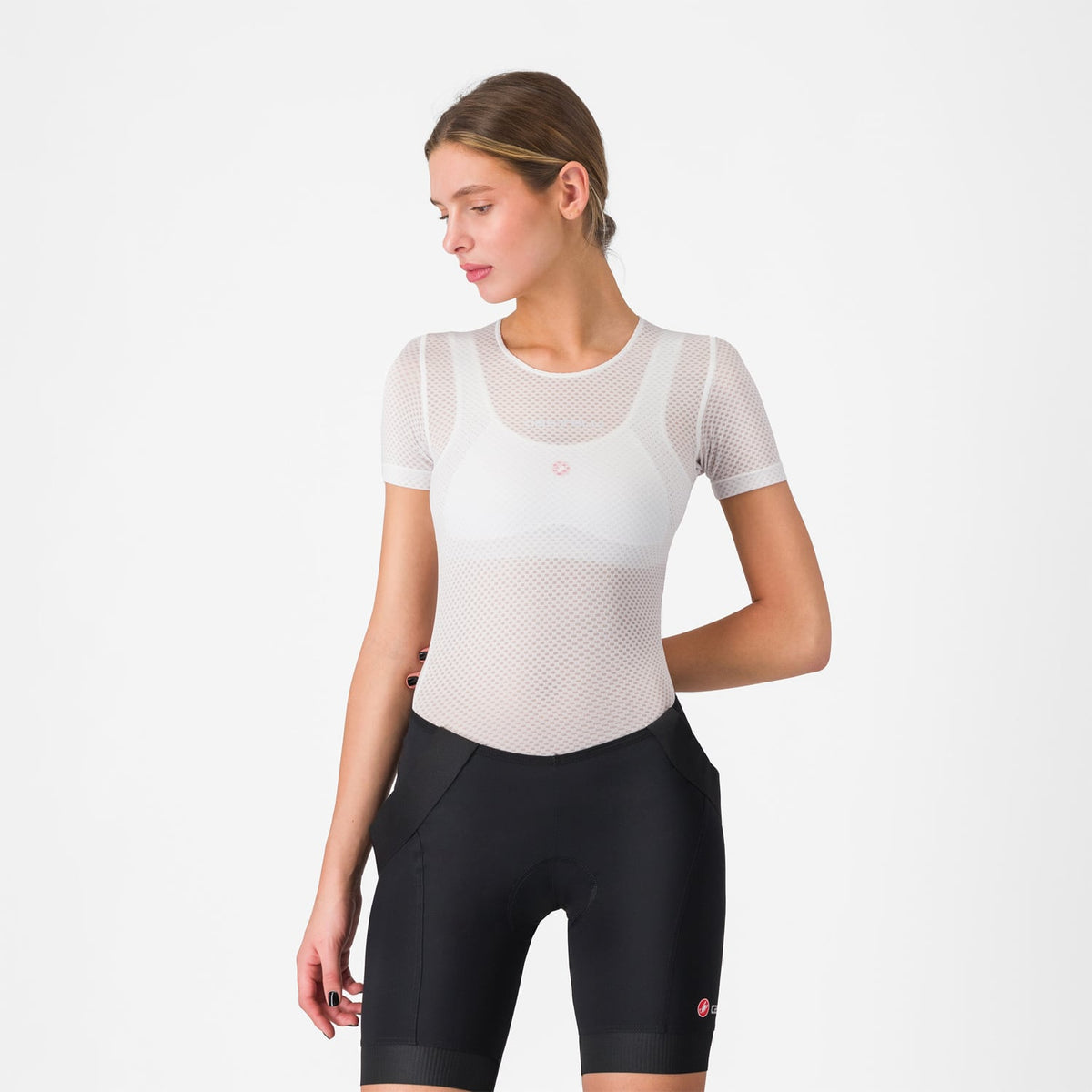 CASTELLI PRO MESH Damesondergoed Korte Mouwen Wit