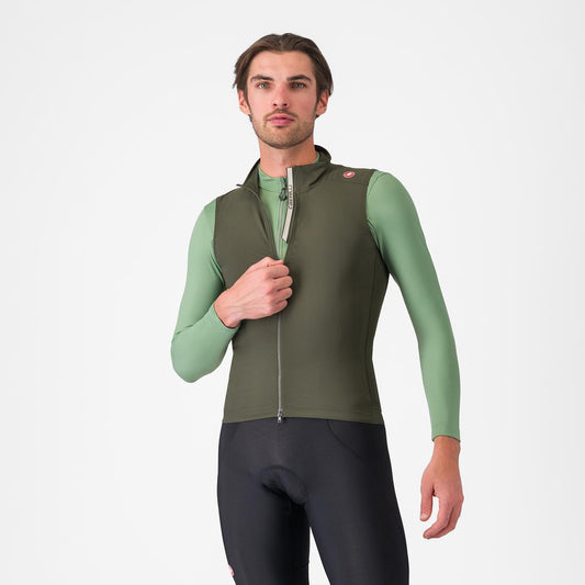 CASTELLI ESPRESSO Sleeveless Gilet Green