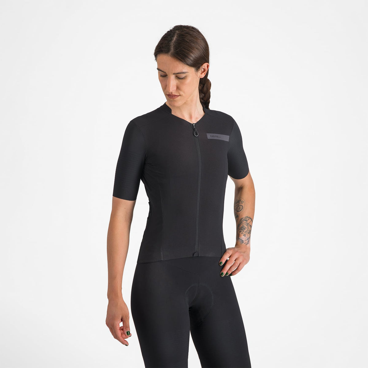 CASTELLI PREMIO EVO dame cykeltrøje korte ærmer sort