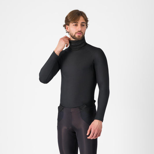CASTELLI FLANDERS 2 HIGH NECK WARMER Long-Sleeve Base Layer Black