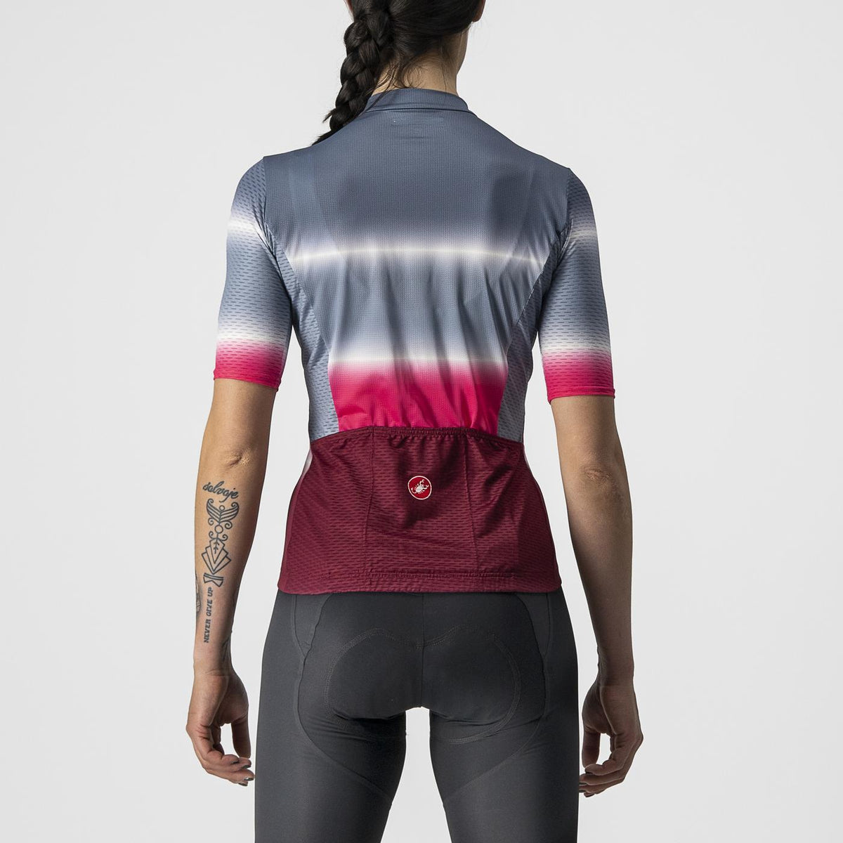 CASTELLI DOLCE Women's Short Sleeve Jersey Blue/Burgundy