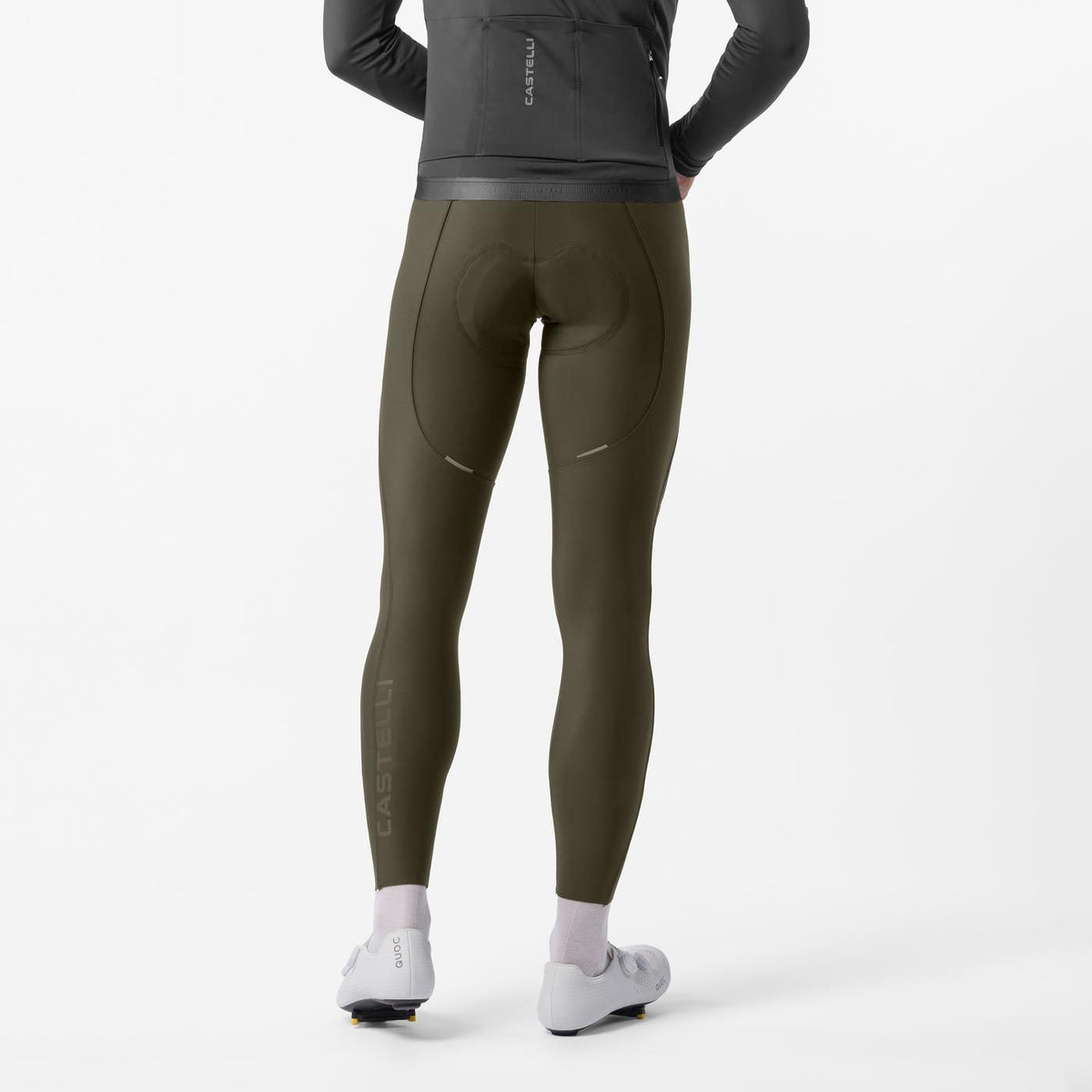 Lang Buksesele Shorts CASTELLI ESPRESSO 2 Khaki