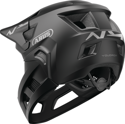 MTB kaciga ABUS YOUDROP FF Junior Muted Crna
