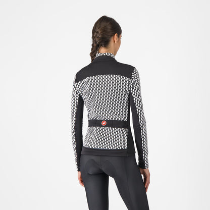 Tricou CASTELLI SFIDA 2 Damă Mânecă Lungă Negru/Alb