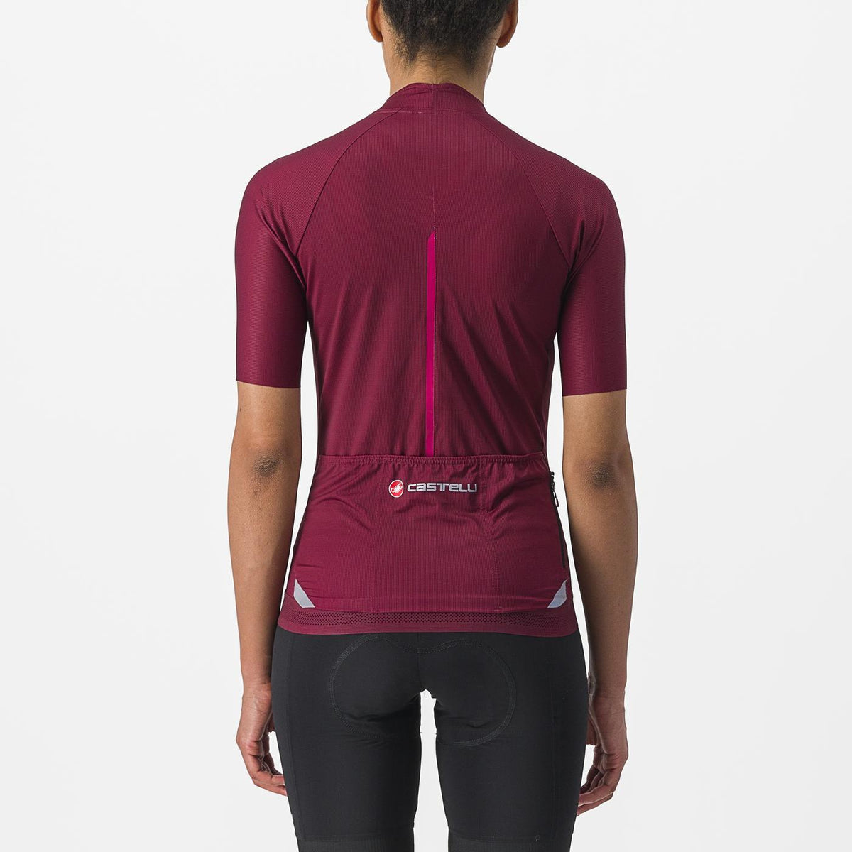 Tröja CASTELLI ENDURANCE W Dam Kortärmad Bordeaux