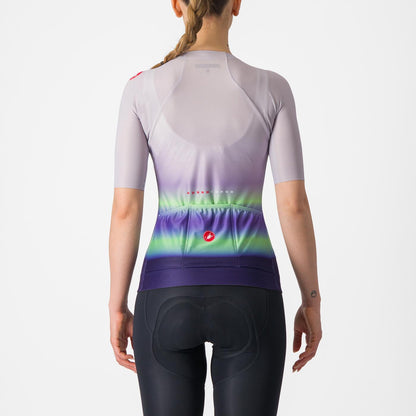 CASTELLI CLIMBER'S 4.0 W Dame Kortærmet Trøje Lilla/Grøn