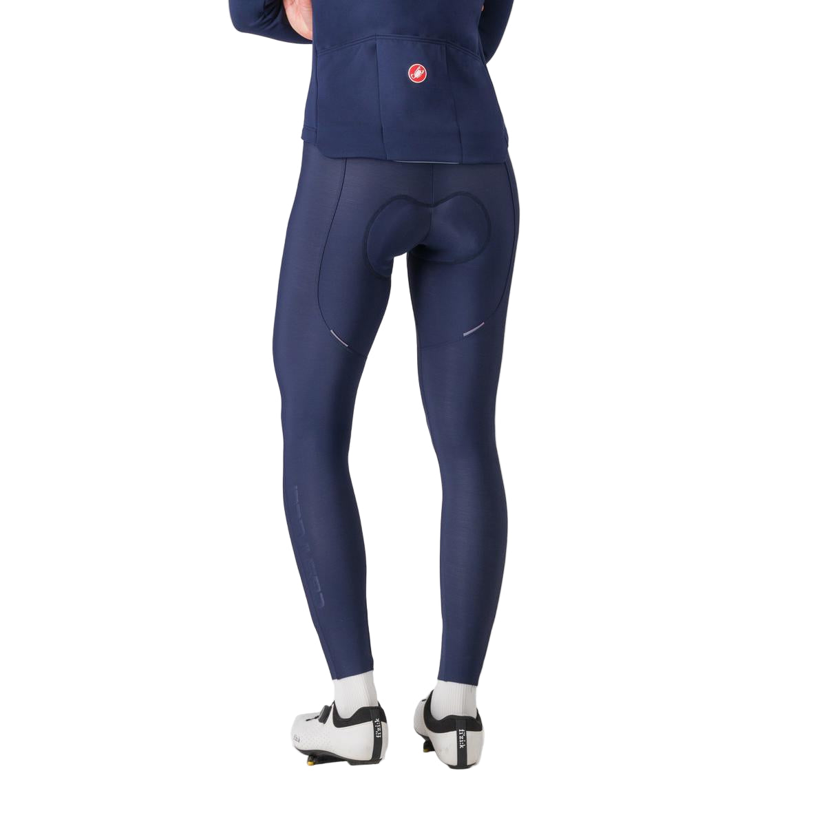Lange fietsbroek met bretels CASTELLI ESPRESSO DT Dames Blauw