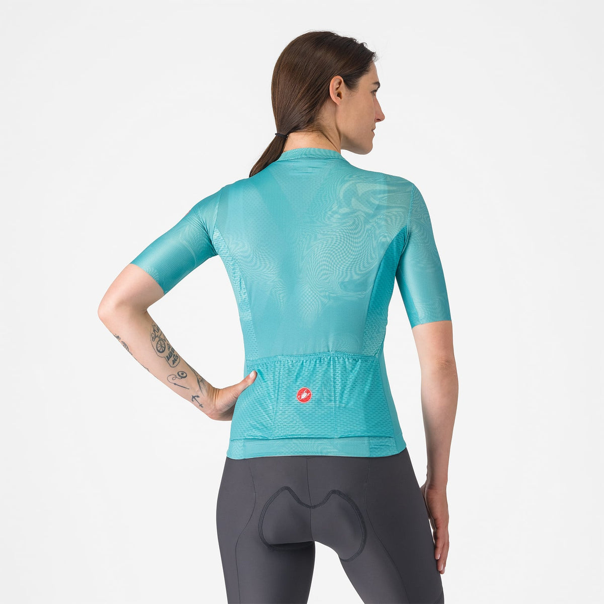 CASTELLI FANTASIA Women's Short-Sleeve Jersey Turquoise