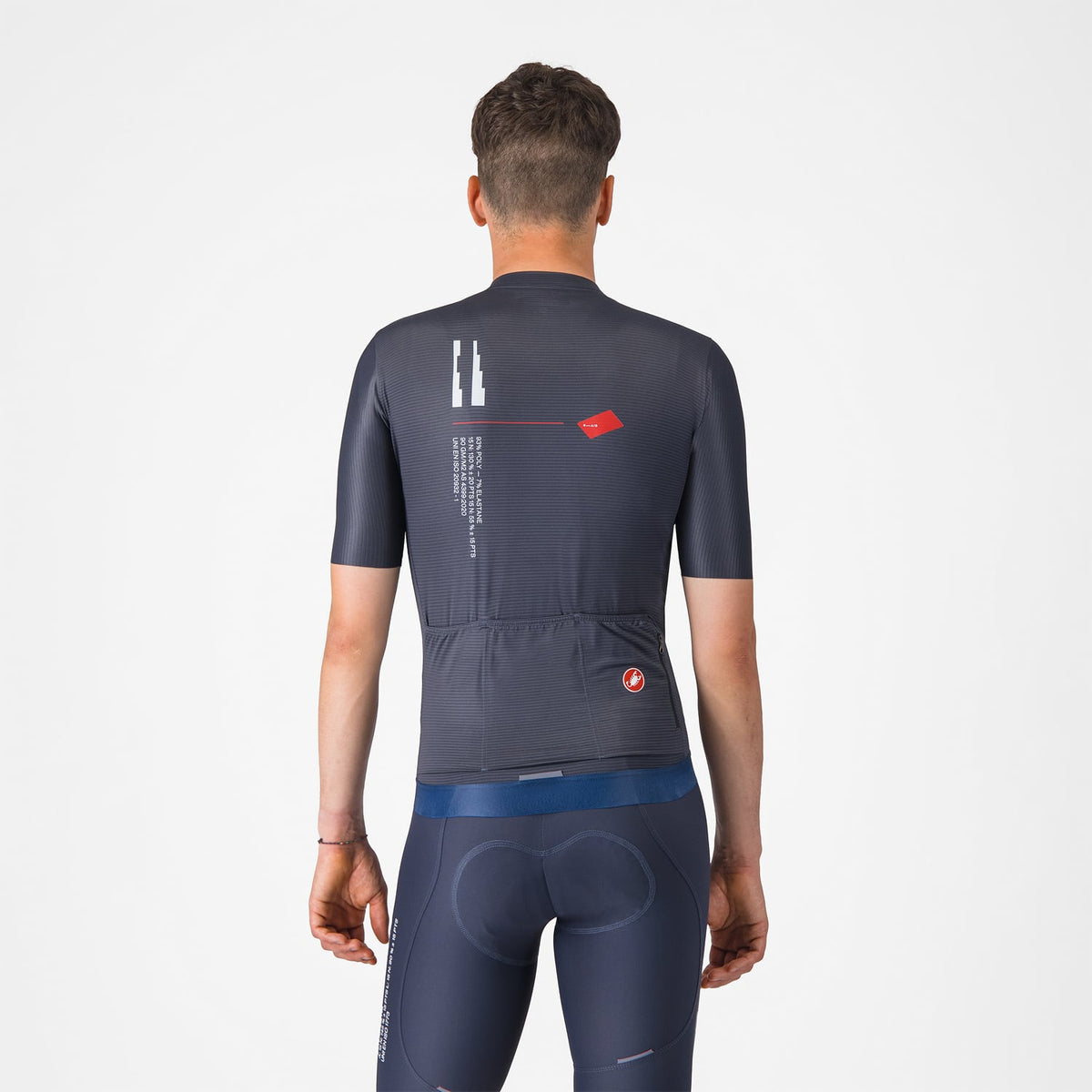 CASTELLI ESPRESSO R--A/D cykeltrøje korte ærmer blå