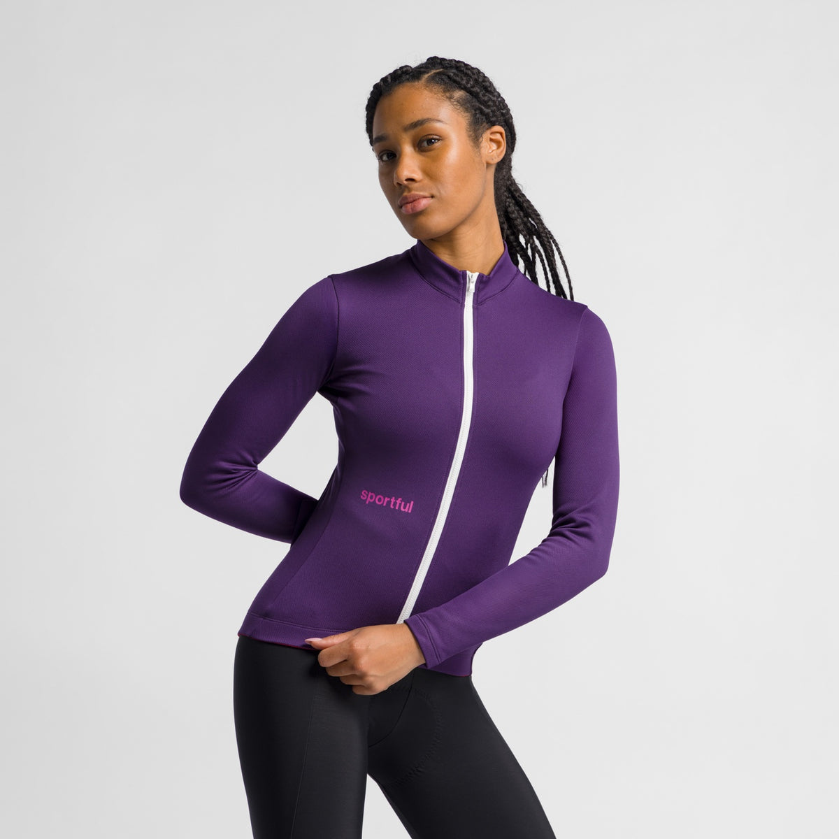 Sportful Classic Women’s Long Sleeve Jersey Purple