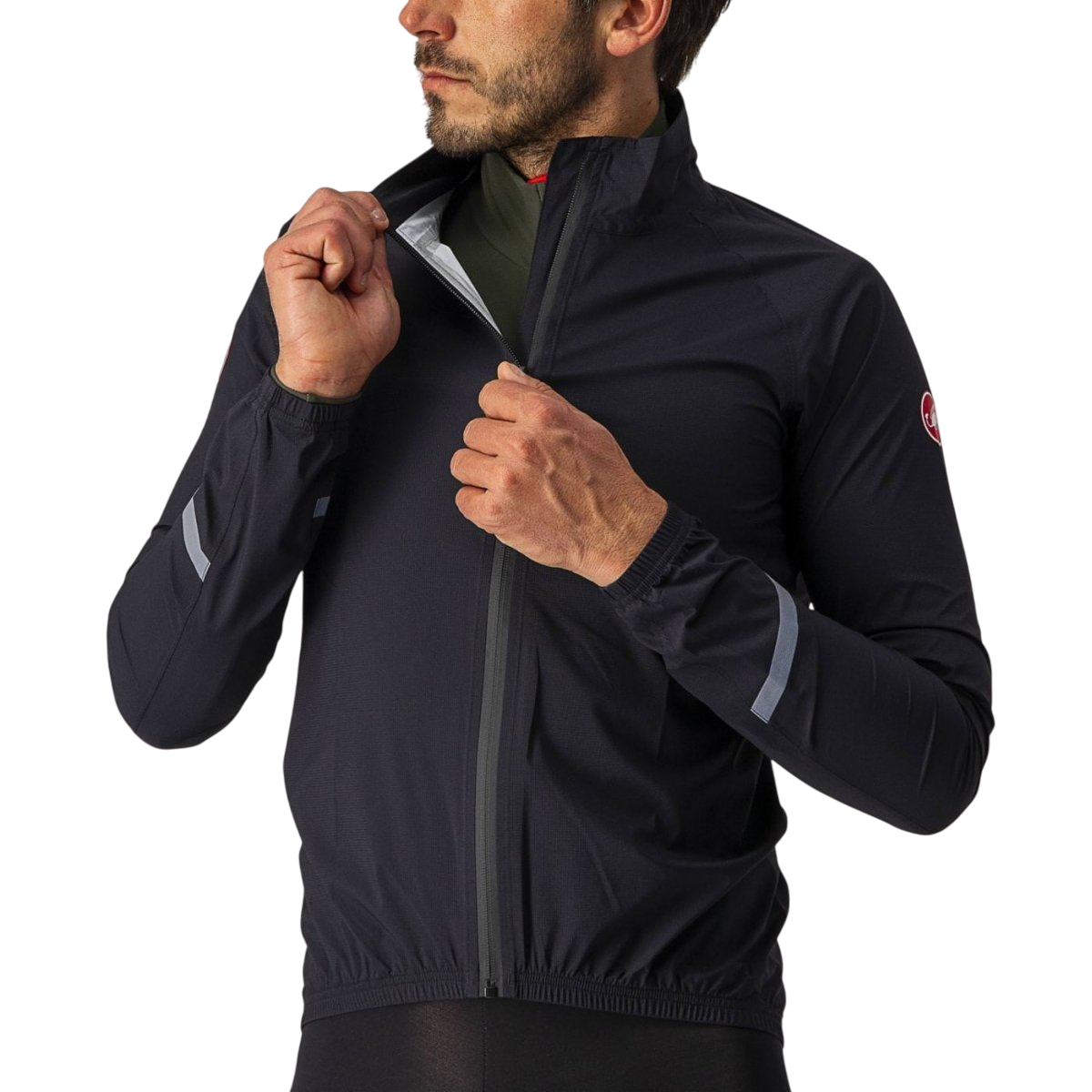 Jakke CASTELLI EMERGENCY 2 RAIN Sort
