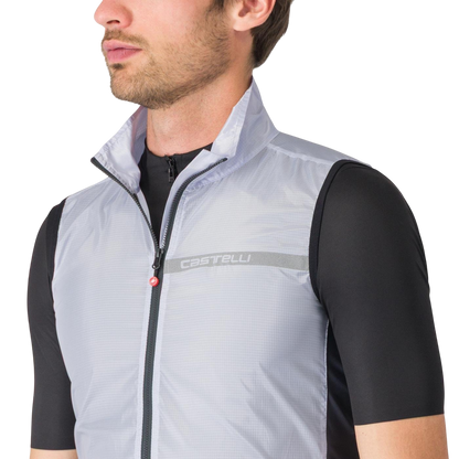 CASTELLI SQUADRA STRETCH Grey Sleeveless Jacket