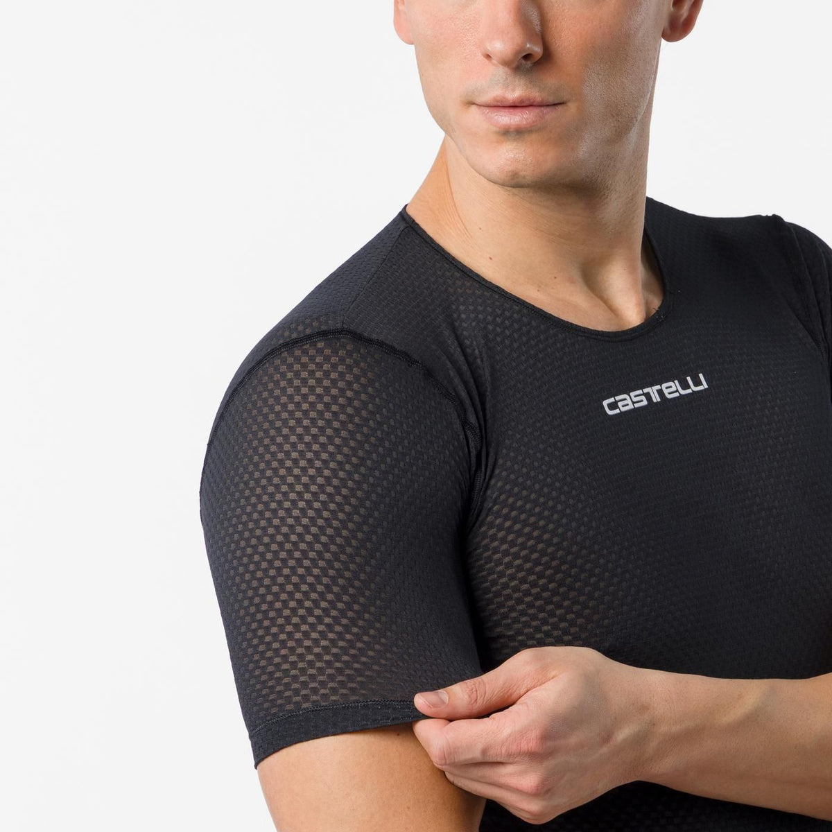 Undertrøje CASTELLI PRO MESH 2.0 Korte Ærmer Sort